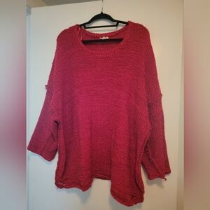 Xl/1x Red, Chunky, Sweater